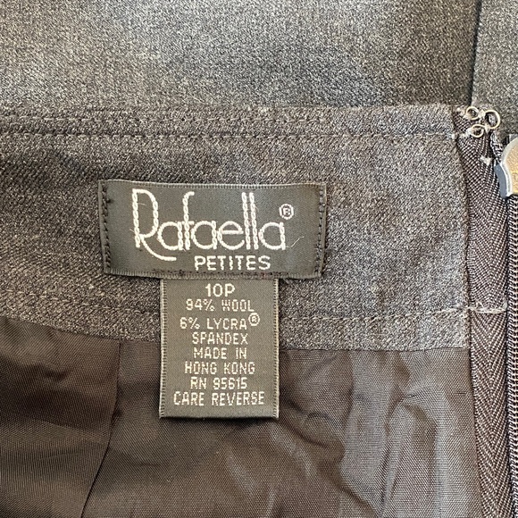 Raffaella Petite Wool Blend Charcoal Pencil Skirt – Size 10P - Picture 9 of 10